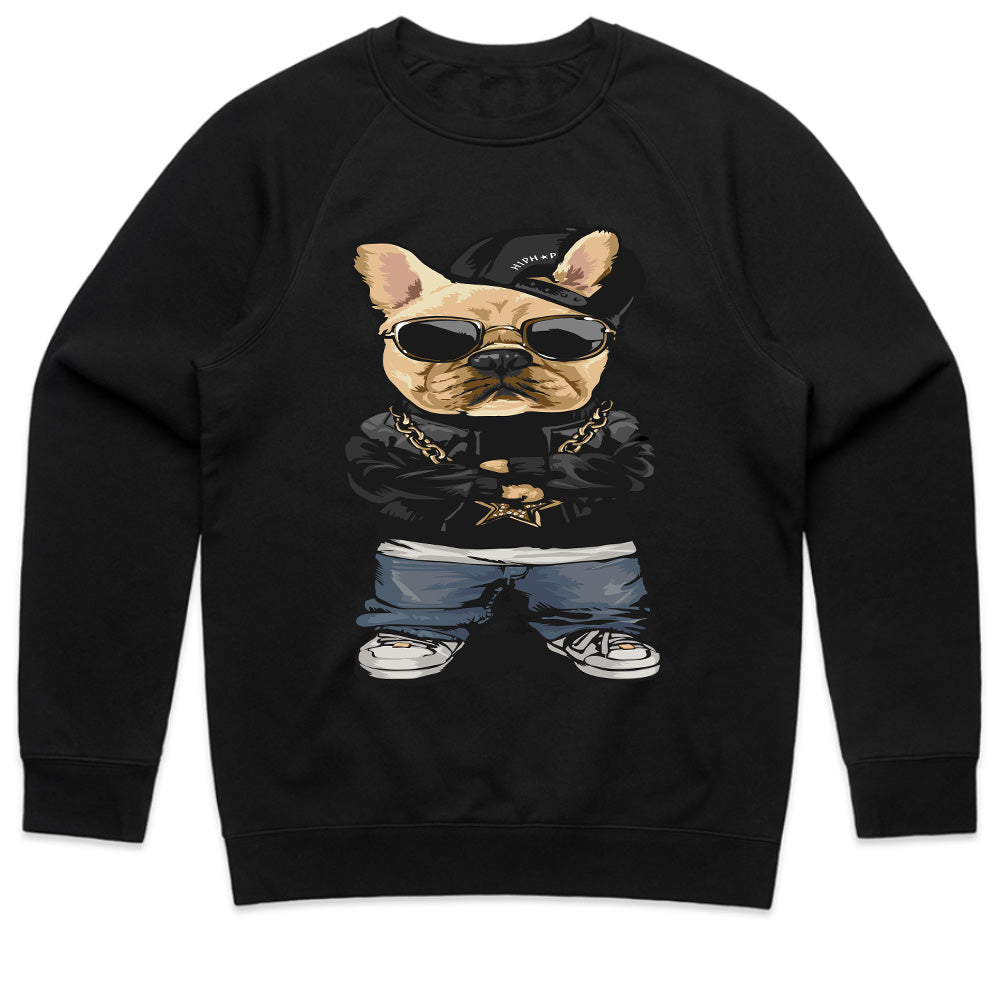 Bulldog Swagger: Hip-Hop Pup Tee