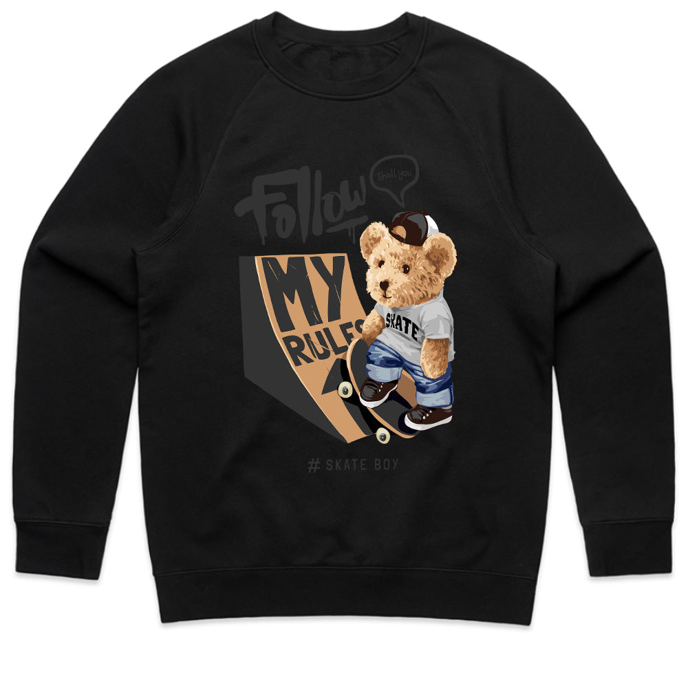 Skate Boy Bear: My Rules Tee
