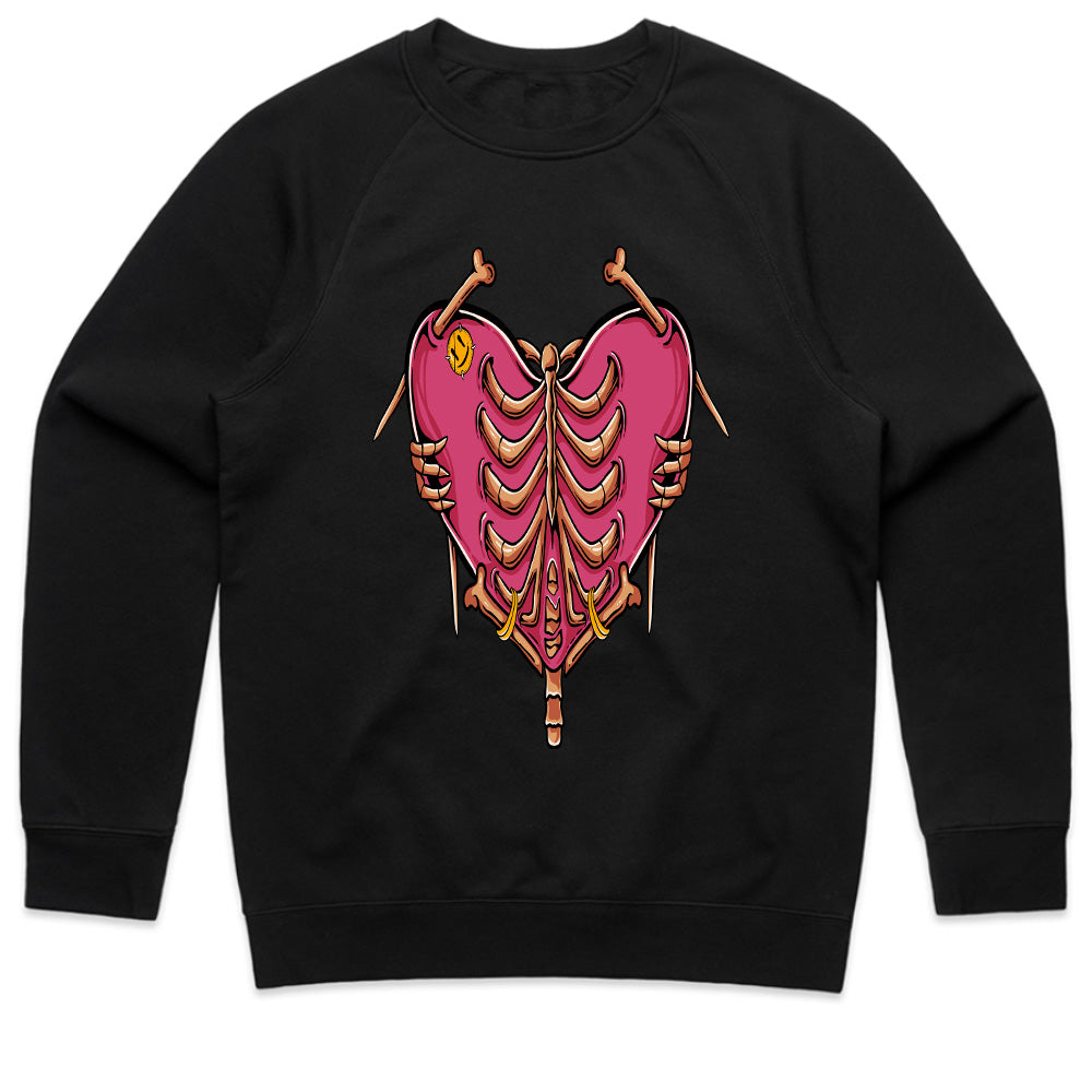 Stitched & Exposed – Ribbed Heart Tee