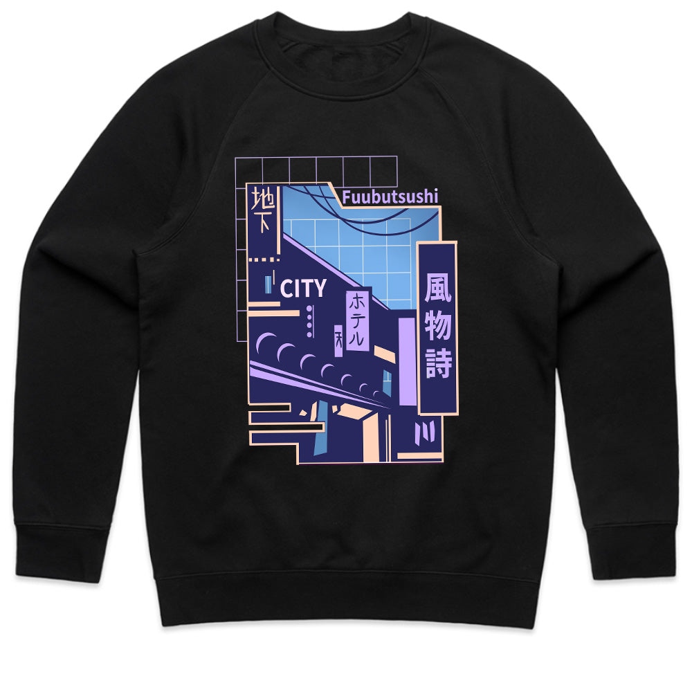 Fuubutsushi Neon City: Vaporwave Japanese Street Tee