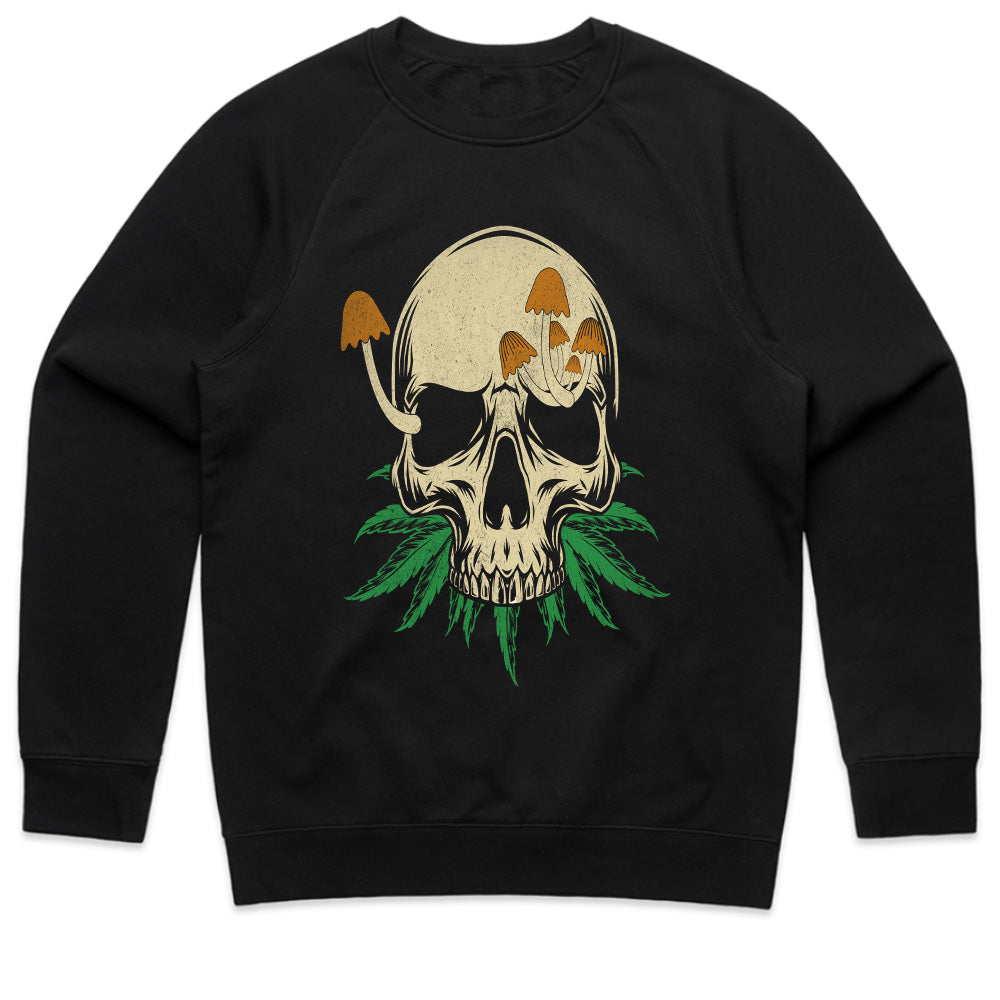 Skull Bloom: Mystic Fungi & Cannabis Fusion Tee