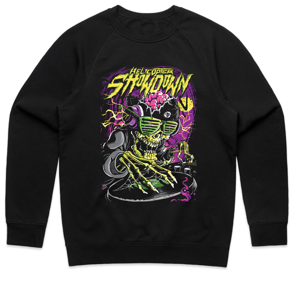 Neon Grave Drop: Skull DJ Showdown Tee