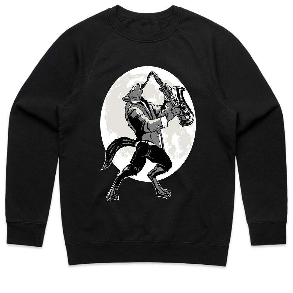 Moonlight Howl – Sax Werewolf Groove Tee