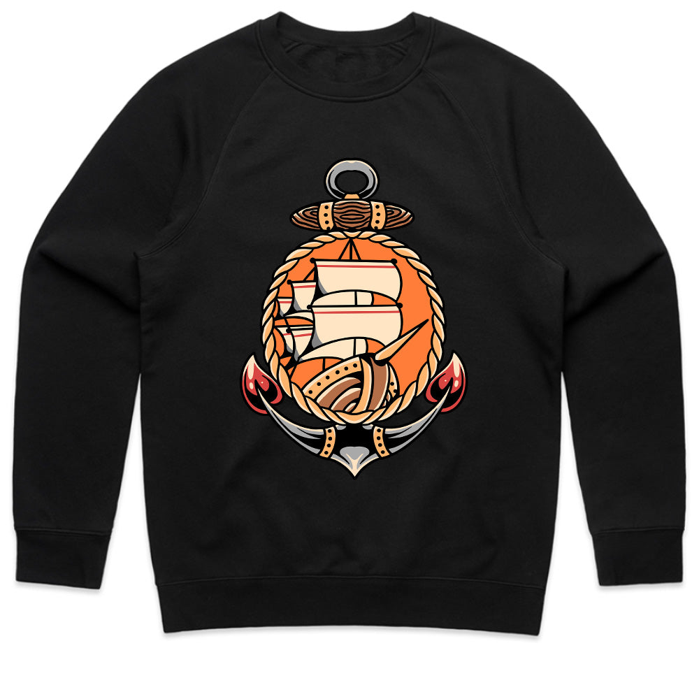 Nautical Legends – Anchor & Ship Emblem Tee