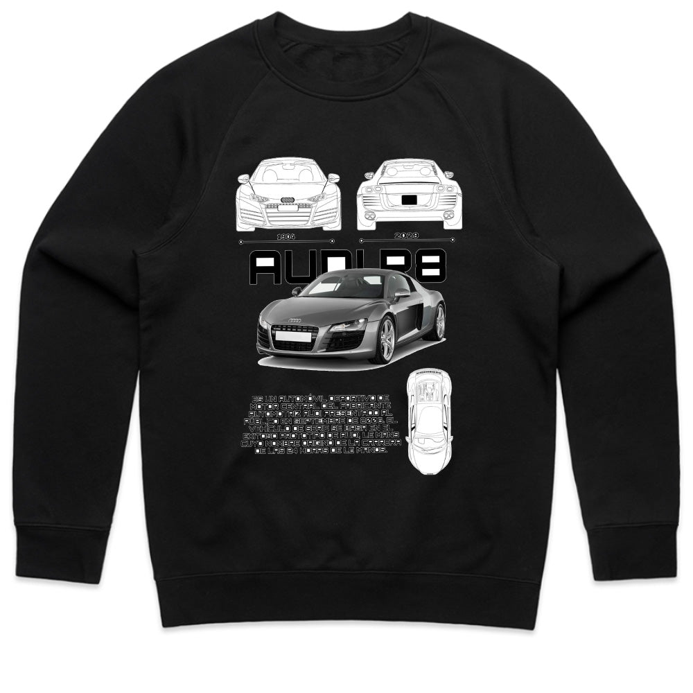 Audi R8 Supercar Blueprint T-Shirt