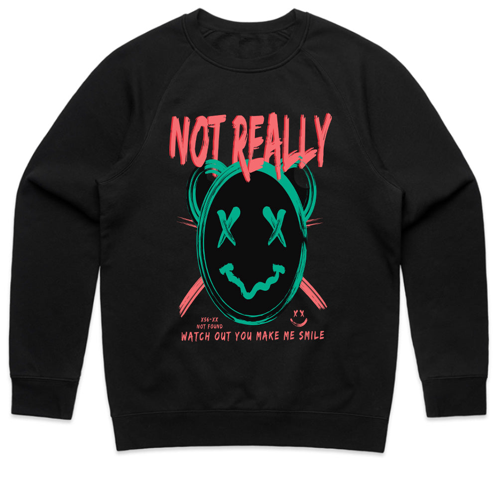 Not Really Smiling – Glitch Mood Tee
