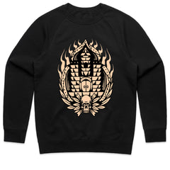 Flaming Castle Skull Shirt