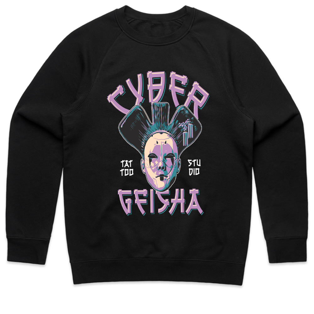 Cyber Geisha: Neon Tattoo Studio Fusion