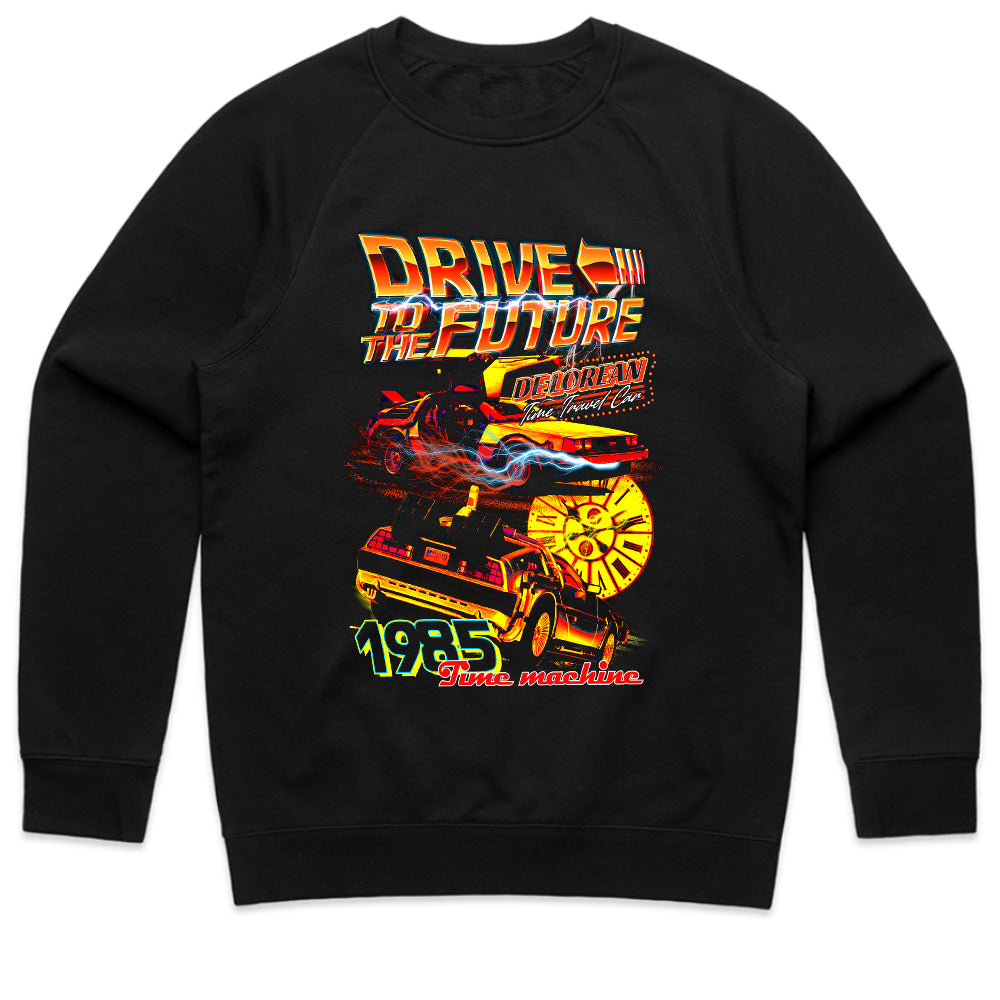 Drive to the Future Time Machine T-Shirt – Retro DeLorean 1985 Edition