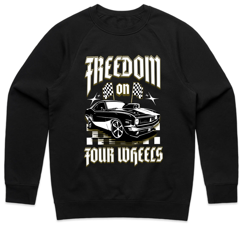 Freedom On Four Wheels: Muscle Car Power T-Shirt