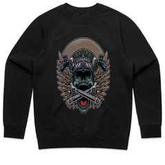 Winged Skull Mechanic Shirt