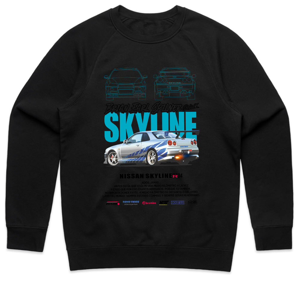 Skyline Legend: Brian Earl Spilner Edition — JDM R34 T-Shirt