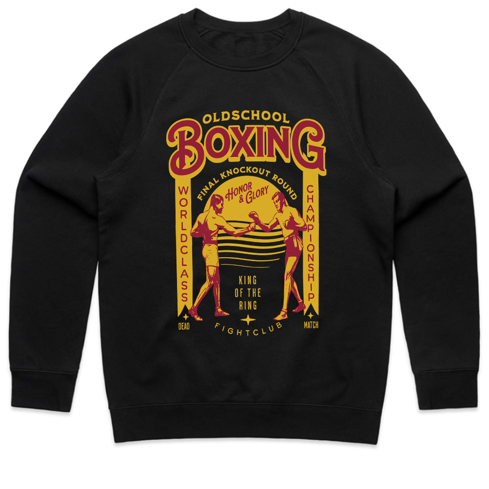 "Old School Boxing" Vintage Fight Club T-Shirt – Classic Champion Spirit