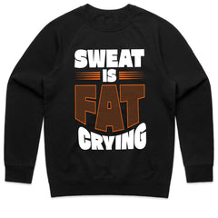 Sweat is Fat Crying – Funny Motivational Gym T-Shirt | Workout & Fitness Tee