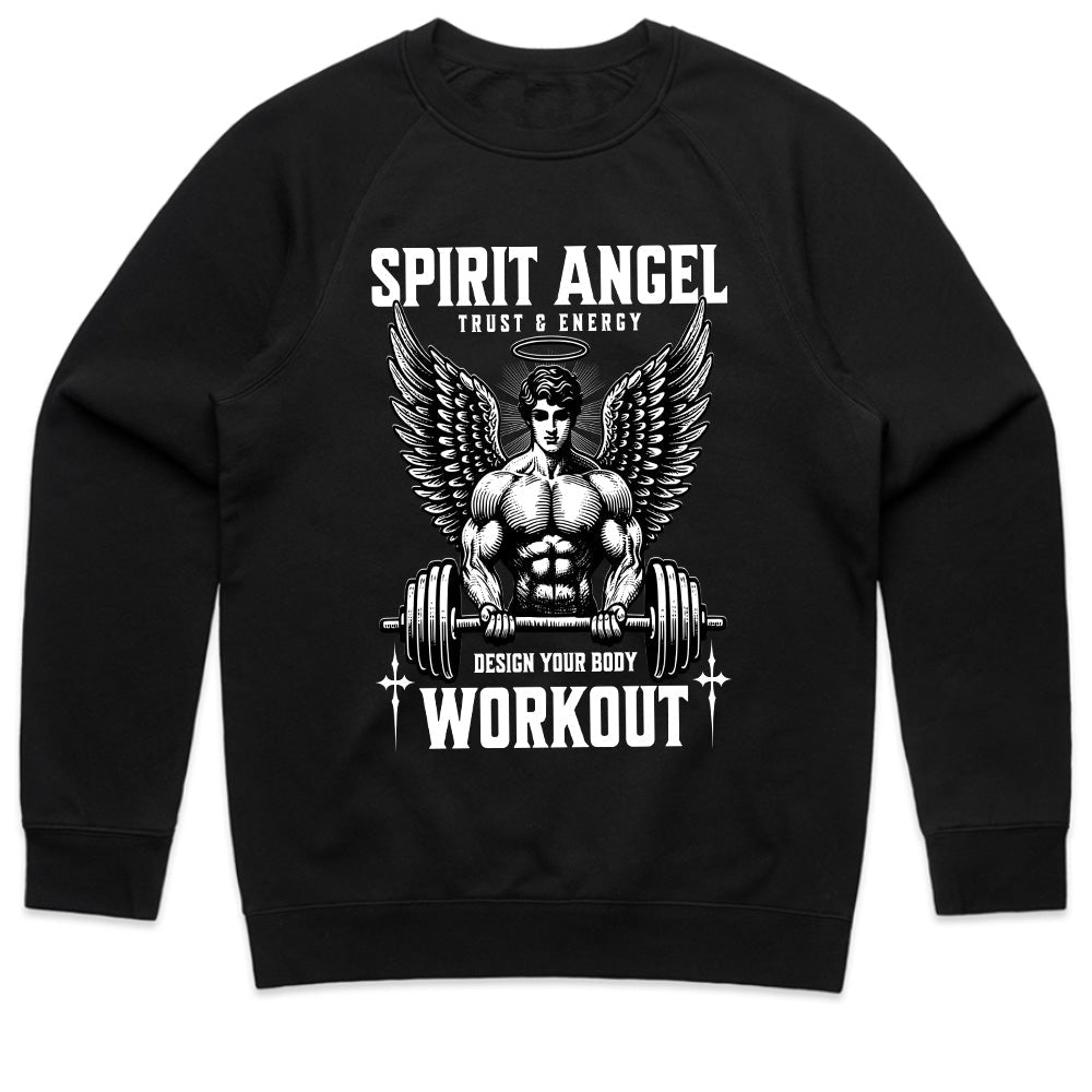 "Spirit Angel Workout" Gym T-Shirt – Trust, Energy & Strength