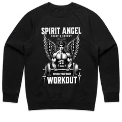 "Spirit Angel Workout" Gym T-Shirt – Trust, Energy & Strength