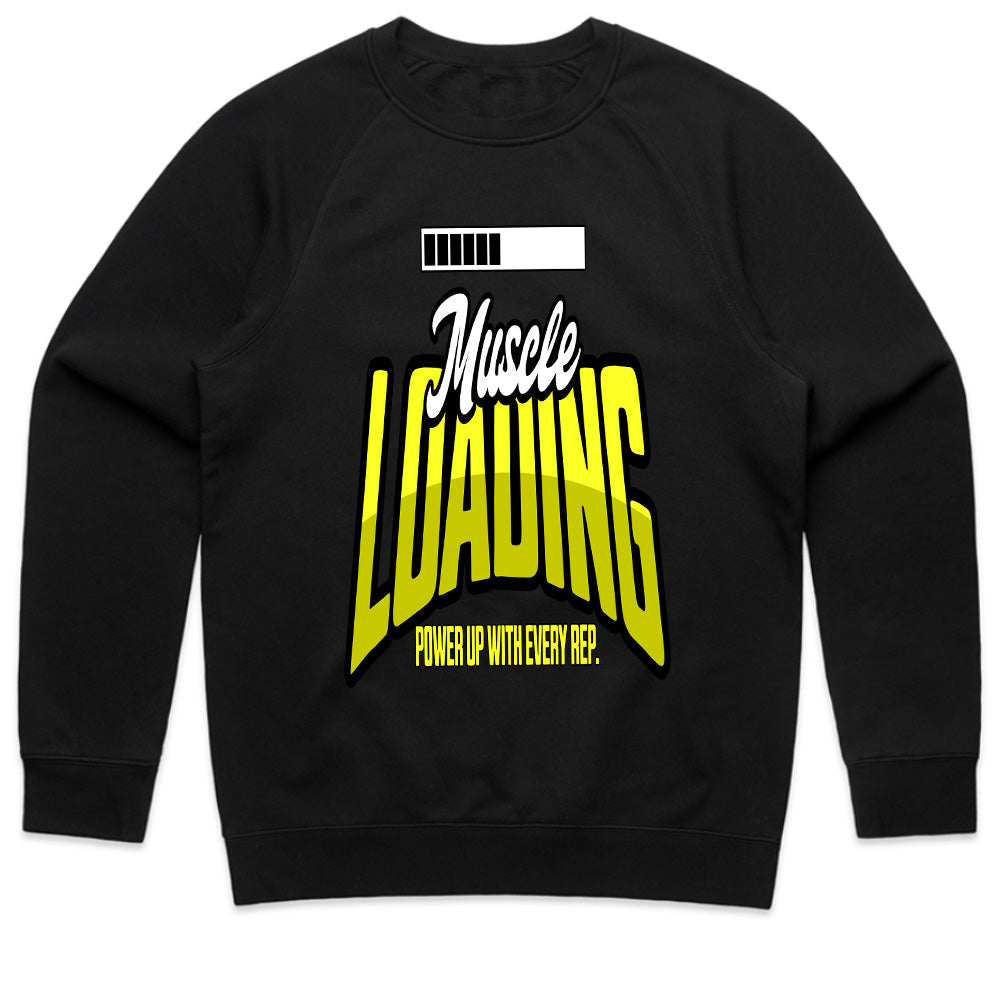 "Muscle Loading" Funny Gym T-Shirt – Power Up with Every Rep