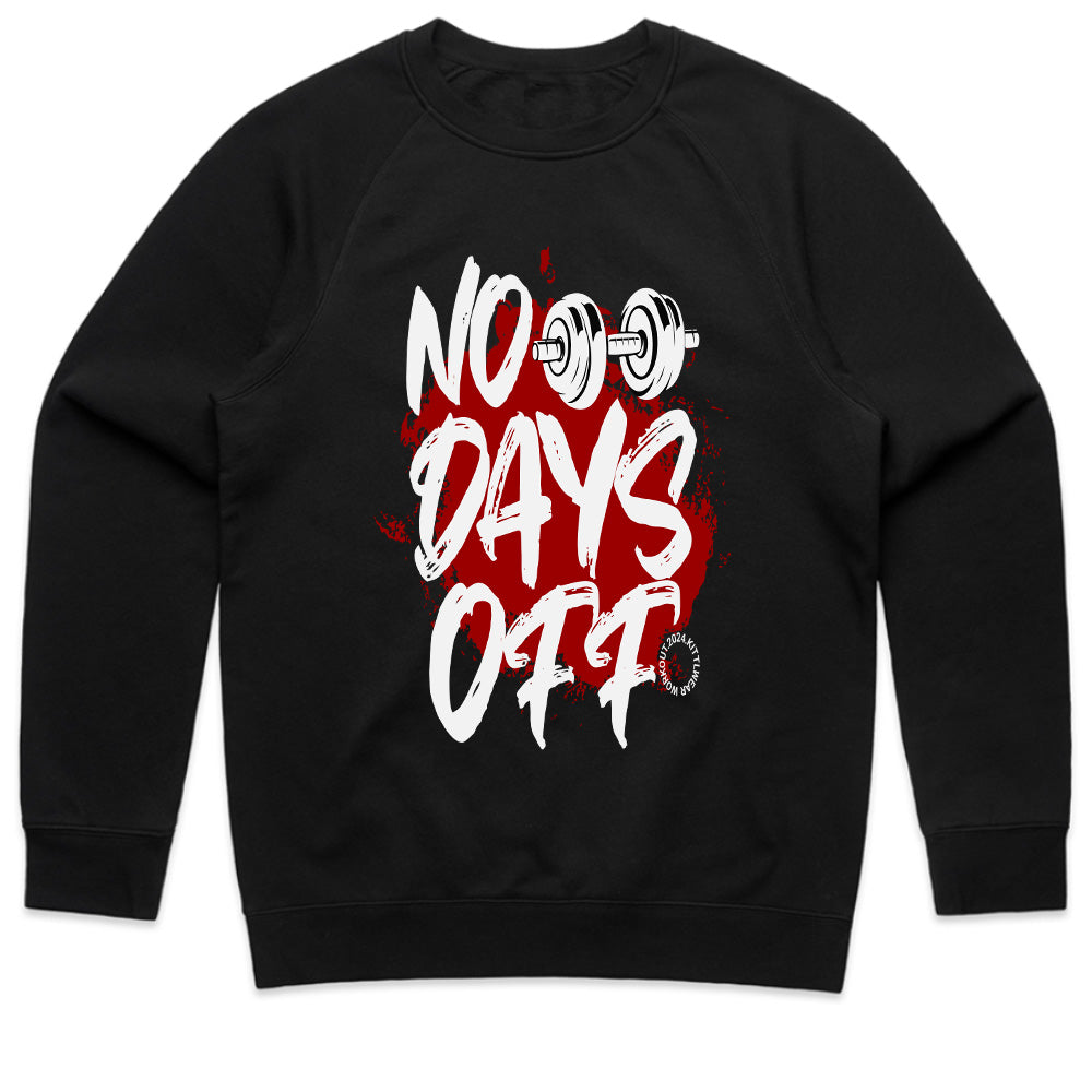 "No Days Off" Hardcore Gym T-Shirt – Relentless Training Mindset