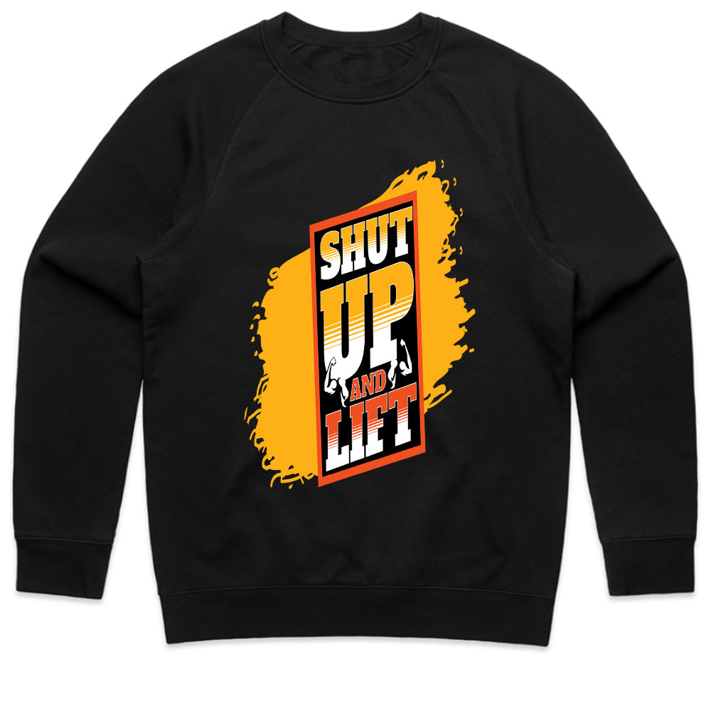 "Shut Up and Lift" Motivational Gym T-Shirt – No Excuses, Just Gains