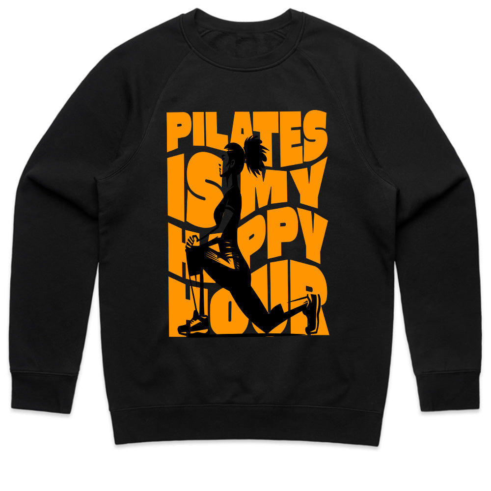 "Pilates Is My Happy Hour" Fun & Motivational Workout T-Shirt