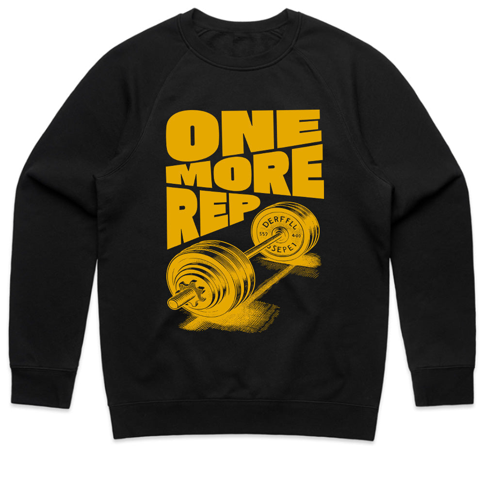 "One More Rep" Motivational Gym T-Shirt – Bold Fitness Apparel for Strength Training