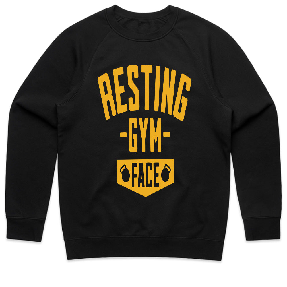 Resting Gym Face T-Shirt – Funny & Motivational Fitness Tee