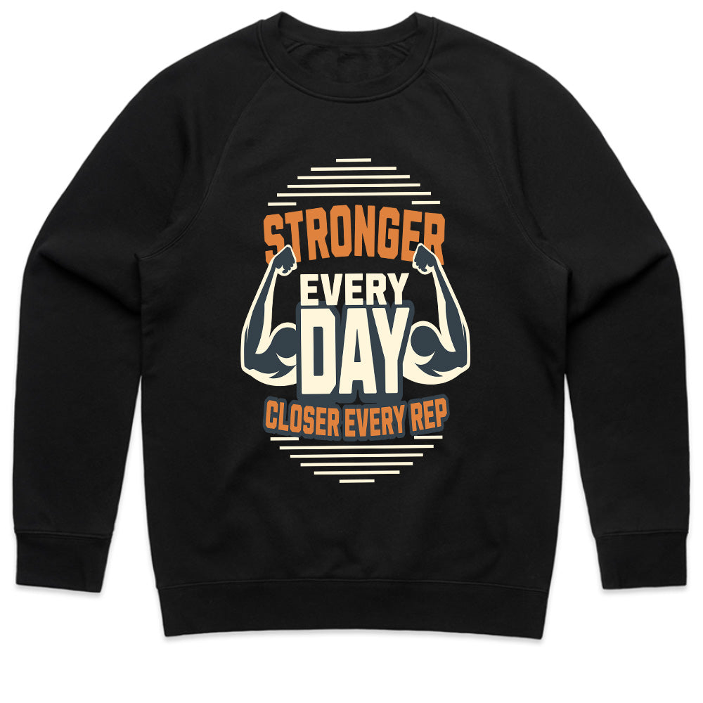"Stronger Every Day Motivational Gym T-Shirt – Fitness Workout Apparel"