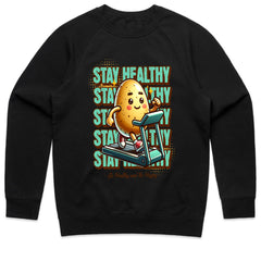 "Stay Healthy Cute Potato Workout T-Shirt – Fun Fitness Motivation Tee"