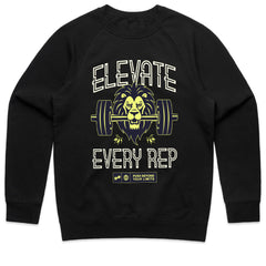 "Elevate Every Rep" Lion Gym T-Shirt – Push Beyond Your Limits
