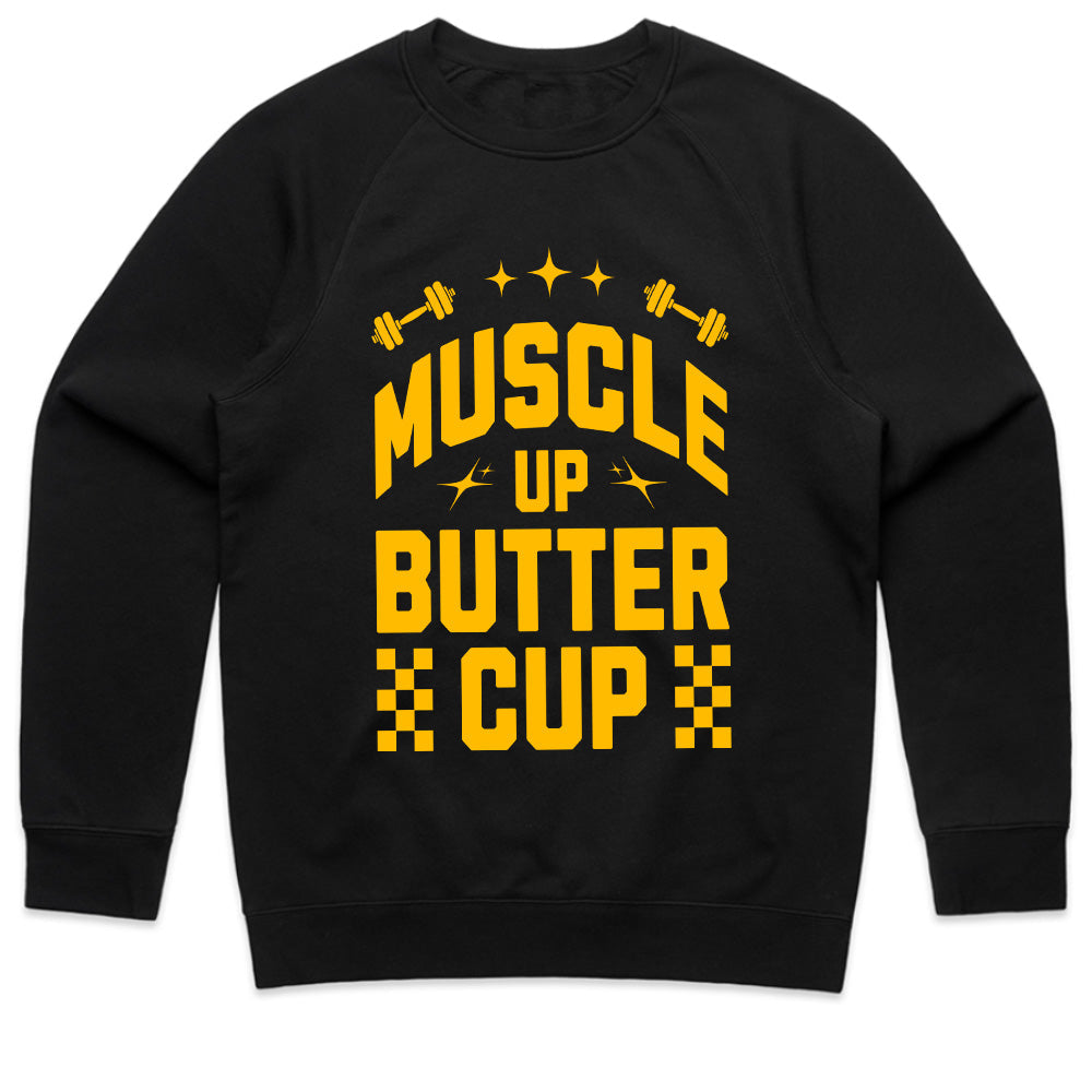 "Muscle Up, Buttercup" Funny Motivational Gym T-Shirt