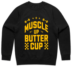 "Muscle Up, Buttercup" Funny Motivational Gym T-Shirt