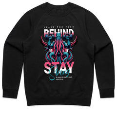"Leave the Past Behind, Stay Strong" Motivational Octopus Workout T-Shirt