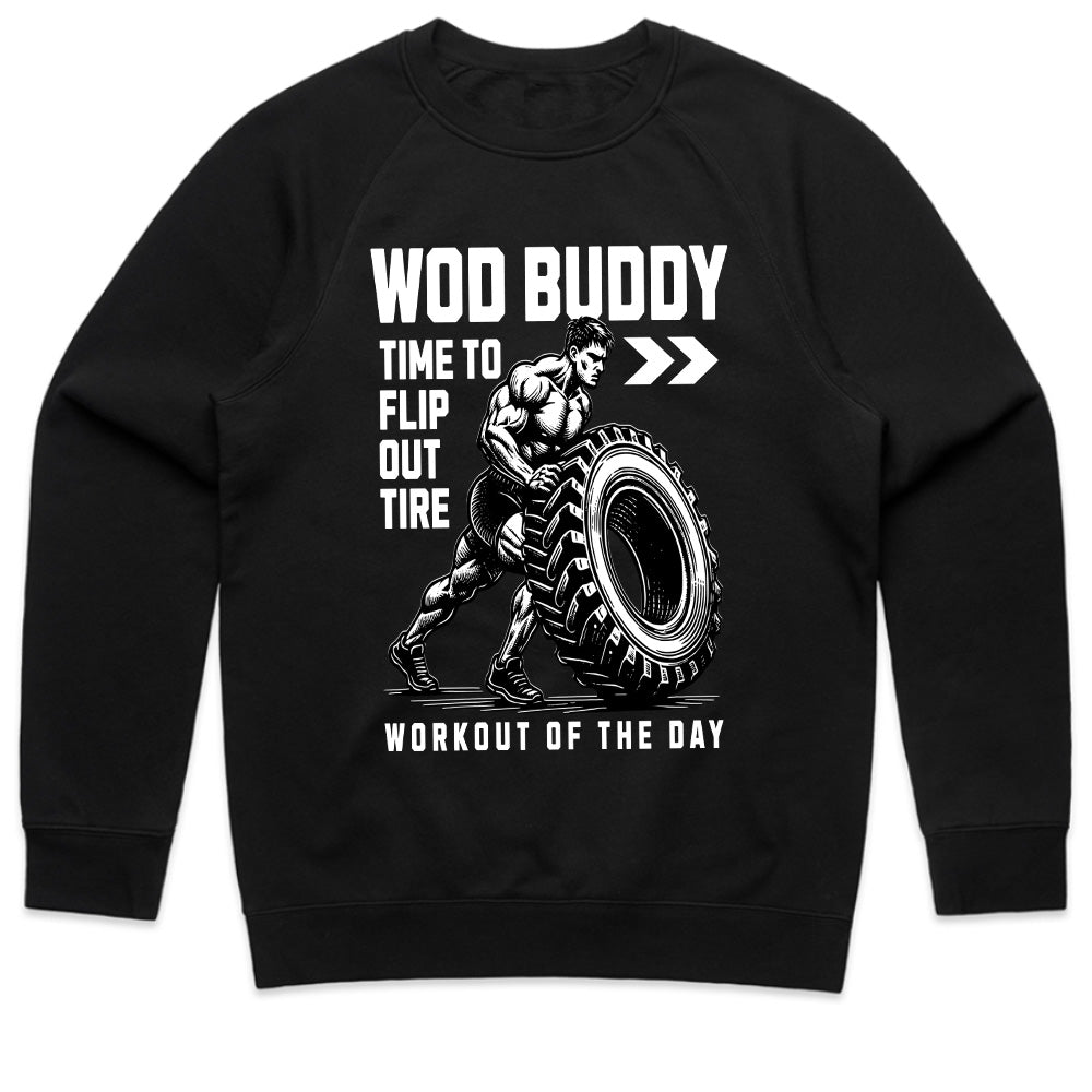 "WOD Buddy" CrossFit Tire Flip Gym T-Shirt – Time to Flip Out