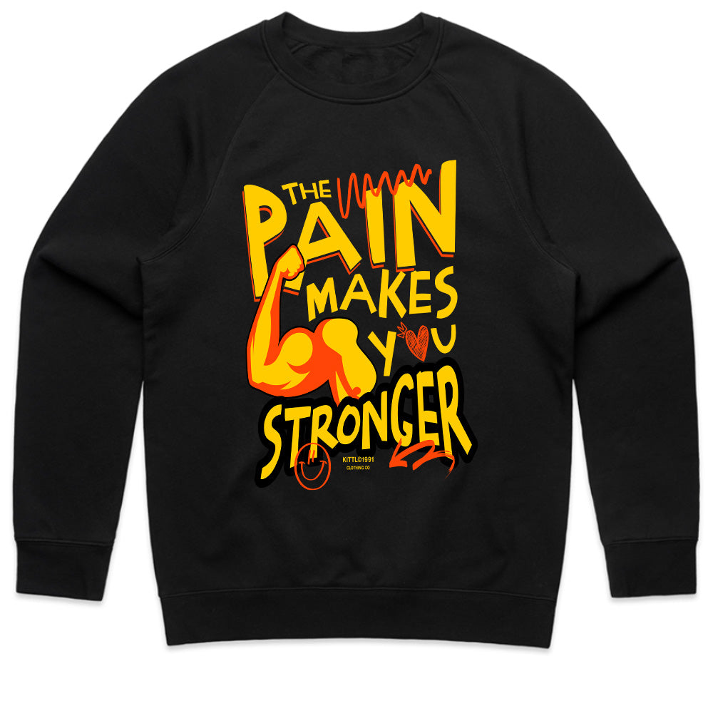 "The Pain Makes You Stronger" Motivational Gym T-Shirt – Embrace the Grind