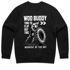 "WOD Buddy" CrossFit Tire Flip Gym T-Shirt – Time to Flip Out