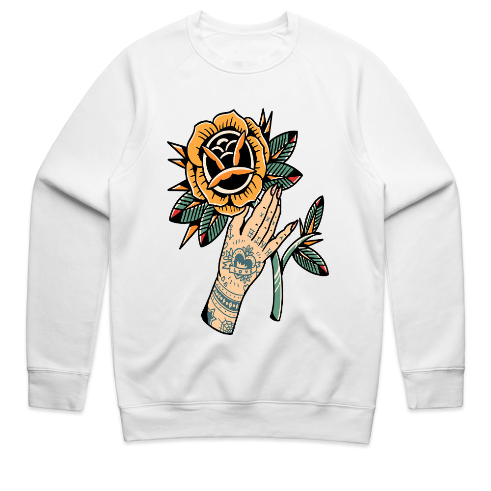Tattooed Bloom: The Love & Thorn Streetwear Tee