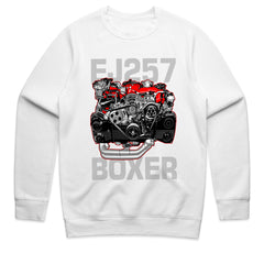 EJ257 Boxer Engine T-Shirt — Boosted Subaru Heart Edition