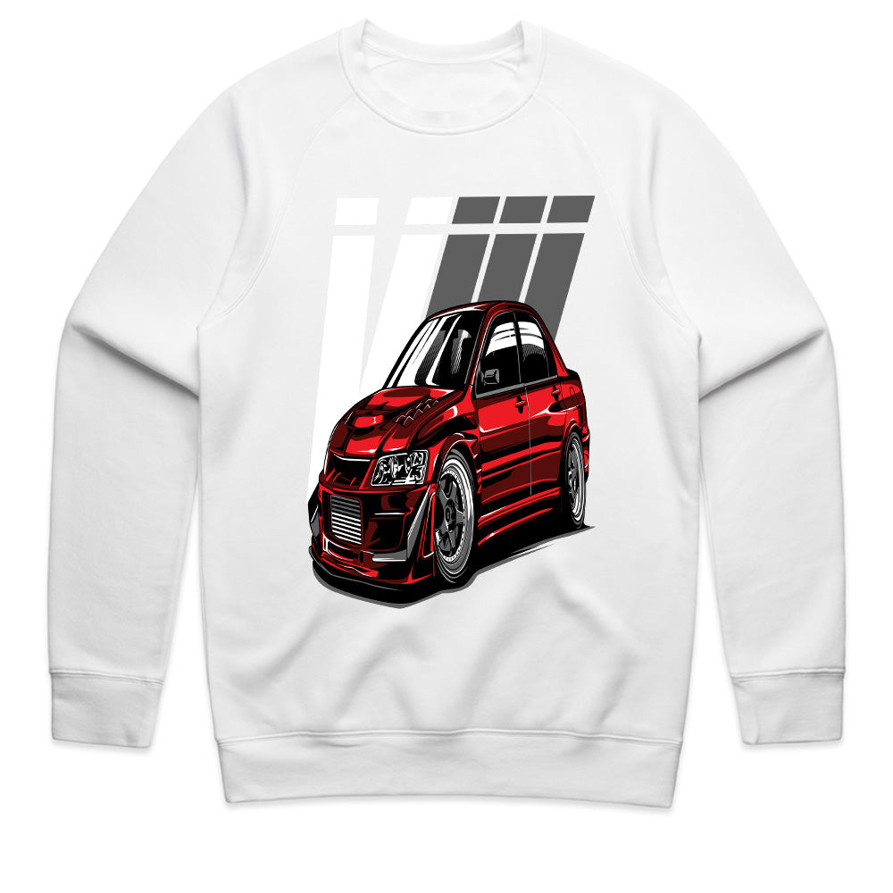 Evolution VIII Street Warrior T-Shirt — Red Turbo Beast Edition
