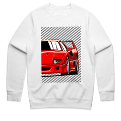F40 Iconic Supercar T-Shirt — Redline Legend Edition