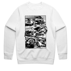 Muscle Machine Comic Strip T-Shirt — The Power of Performance