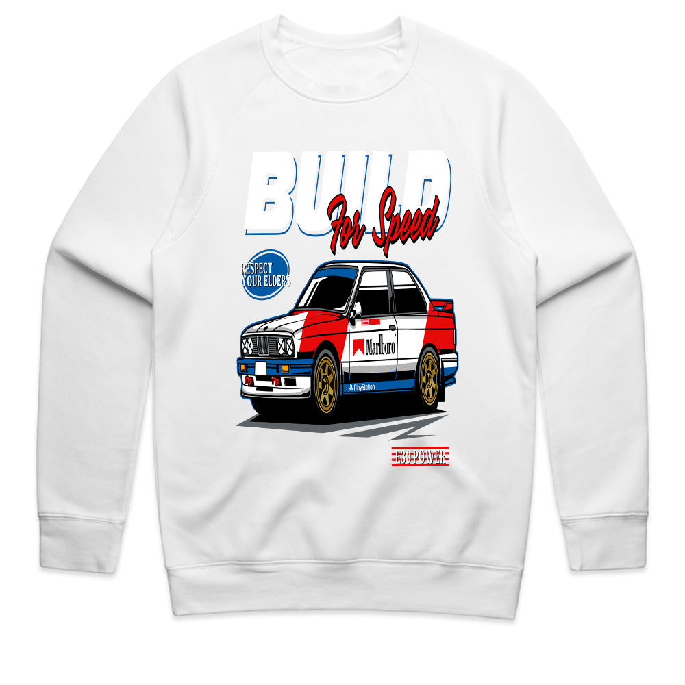 BMW E30 Build for Speed T-Shirt – Classic Racing Heritage Tee