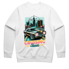 Cruising Legends: Retro Ride Cityscape Tee