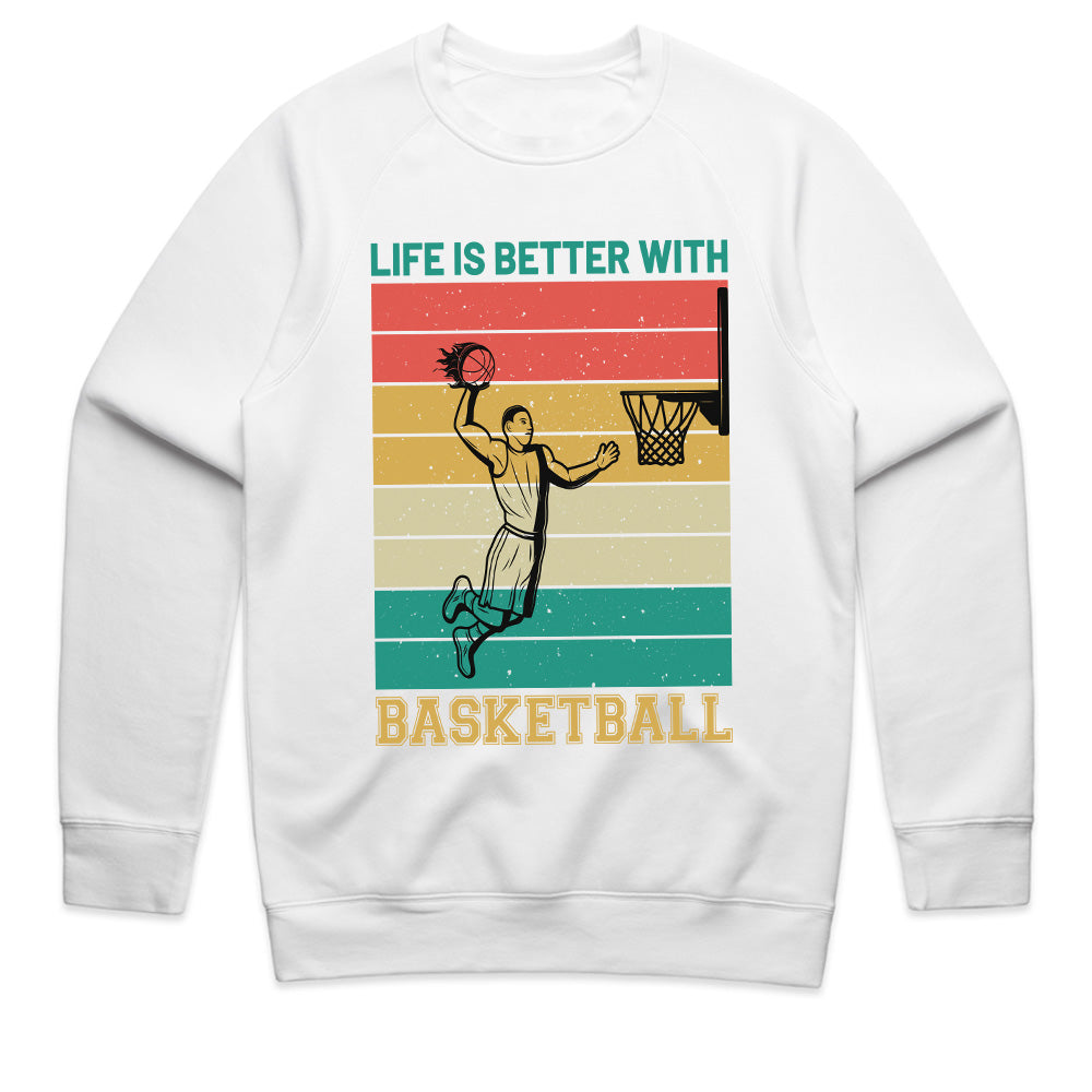 Retro Hoops: Life is Better with Basketball Tee