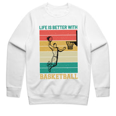 Retro Hoops: Life is Better with Basketball Tee