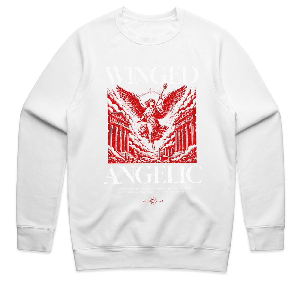 Celestial Vanguard: Winged Angelic Tee