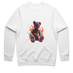 Techno Glitch: Pixel Burn Teddy Tee
