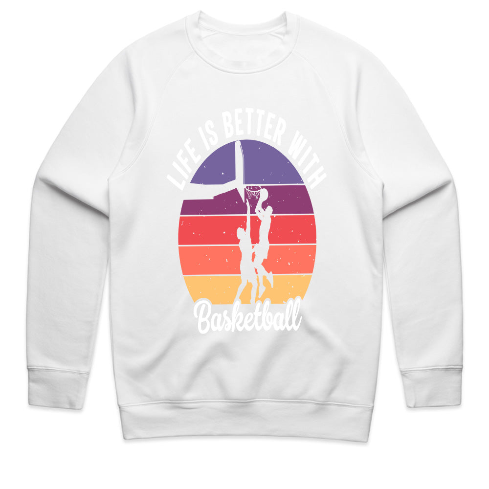 Sunset Hoops: Life is Better with Basketball Tee