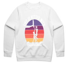 Sunset Hoops: Life is Better with Basketball Tee