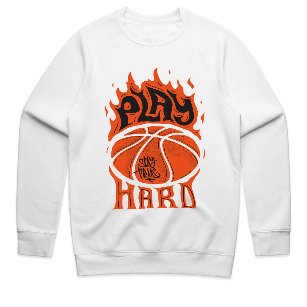 Fire Court: Play Hard Basketball Tee