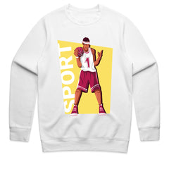 Court King Retro Basketball Tee